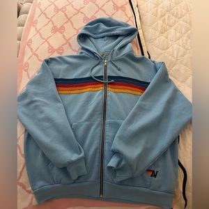 Aviator Nation Blue Zip up hoodie